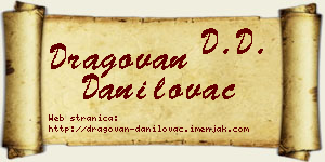 Dragovan Danilovac vizit kartica